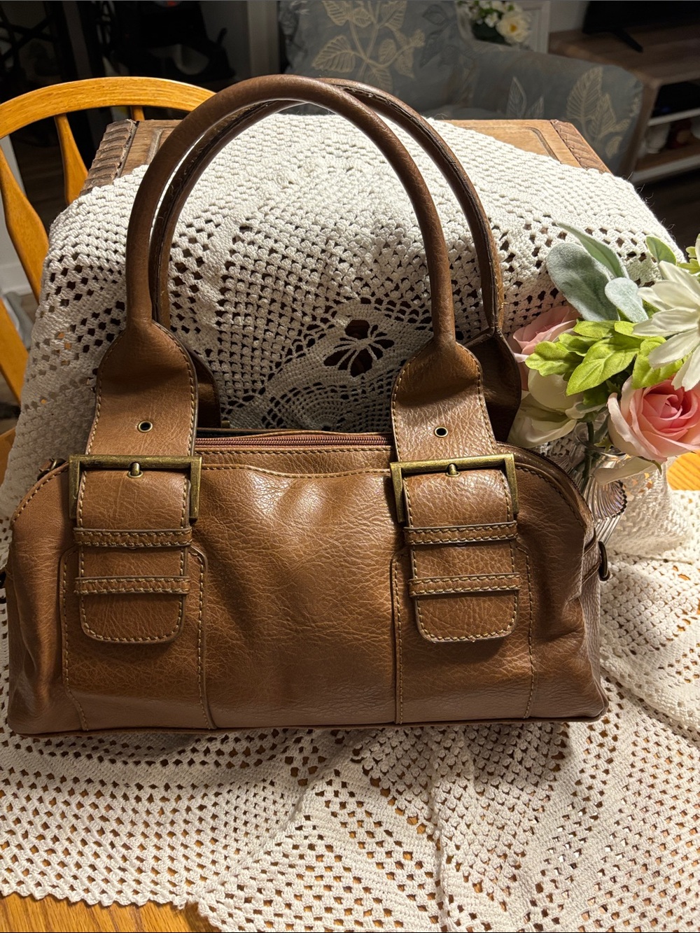 Classic Brown Shoulder Bag